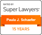 Rated by Super Lawyers Paula J. Schaefer 15 years